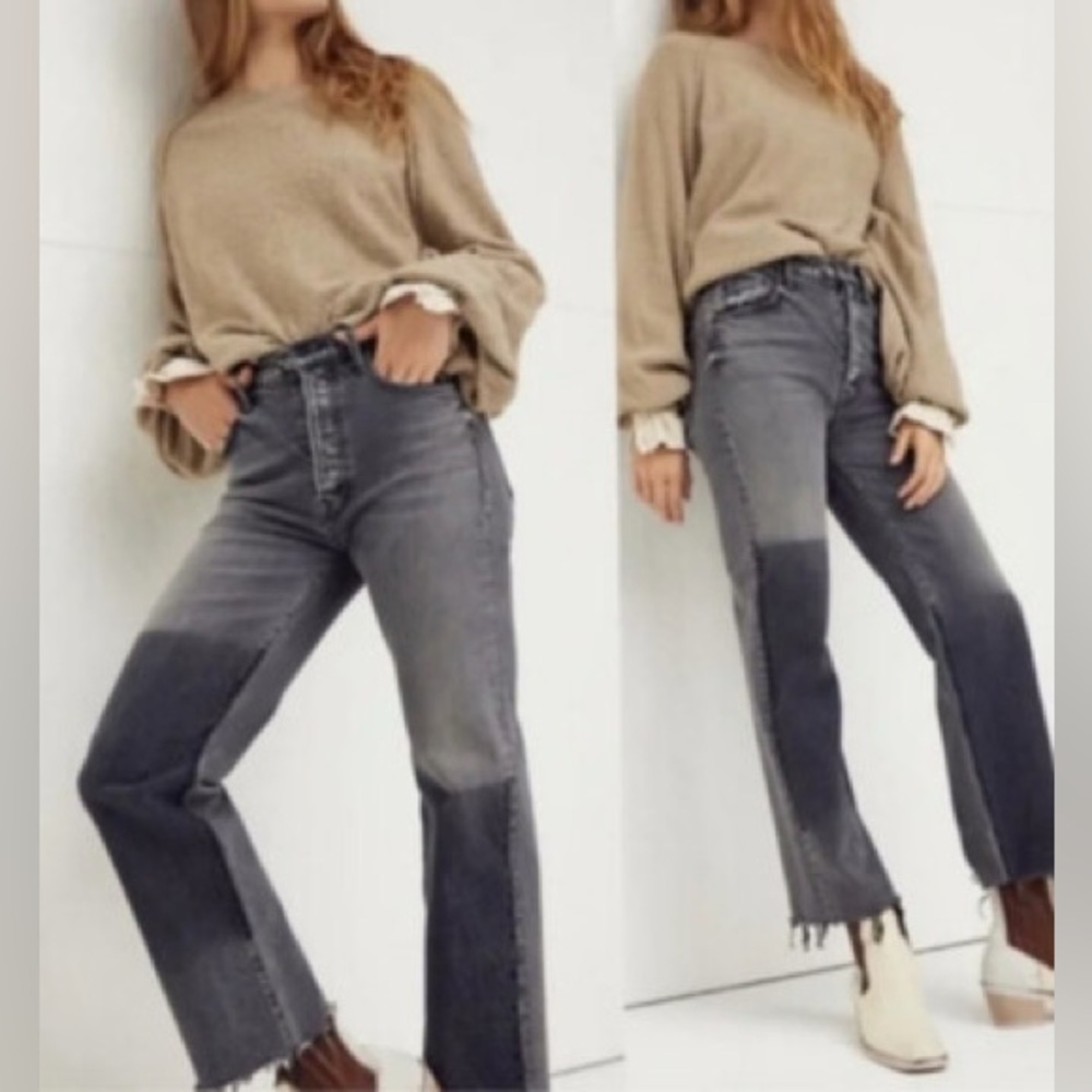 MOTHER The Rambler Ankle Fray Jeans (Hitting the Pavement)